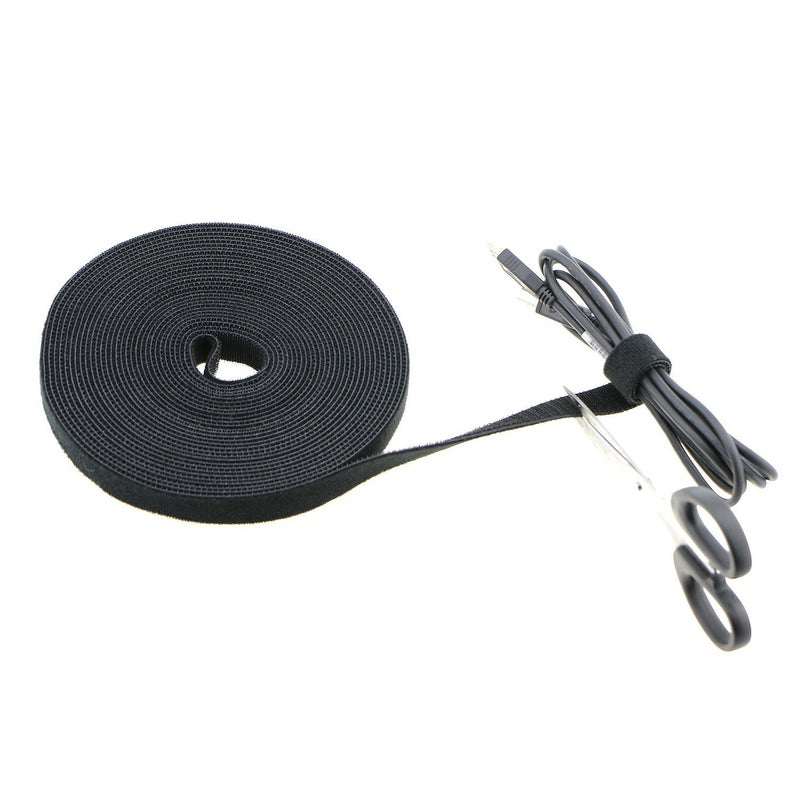 Pasow fastening tape Cable Tie Double Side Nylon Power Wire Management 3/4Inch 1 Roll Hook (10 Yards, Style 1) - Image 4